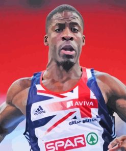 Dwain Chambers Athlete Paint By Numbers