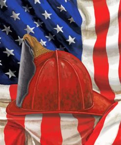 Fireman Helmet Paint By Numbers