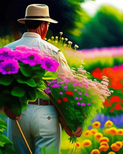 Gardener Man Paint By Numbers