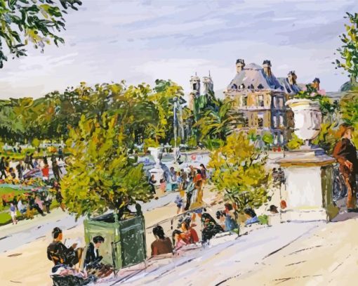 Jardin Du Luxembourg Paint By Numbers