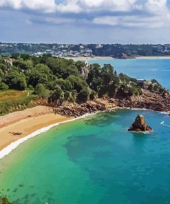 Jersey Channel Island Beach Paint By Numbers