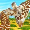 Mother Giraffe Paint By Numbers