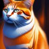 Orange And White Cat Paint By Numbers