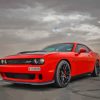 Red Hellcat Srt Car Paint By Numbers