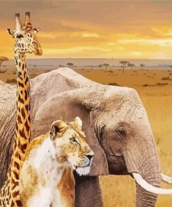 Safari Animals Paint By Numbers