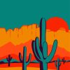 Saguaro Tucson Arizona Paint By Numbers