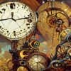 Steampunk Clock Art Paint By Numbers