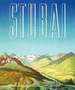 Stubai Valley Poster Paint By Numbers