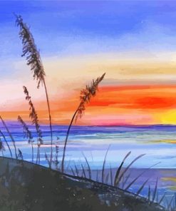 Sunrise On Beach Art Paint By Numbers