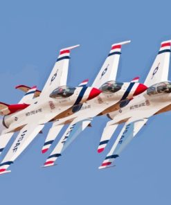 Thunderbird Jets Paint By Numbers