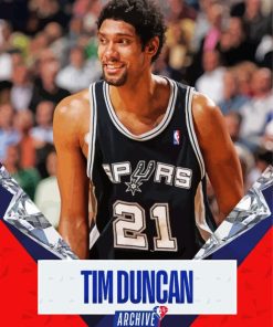 Tim Duncan Poster Paint By Numbers