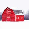 Barn In Snow Paint By Numbers