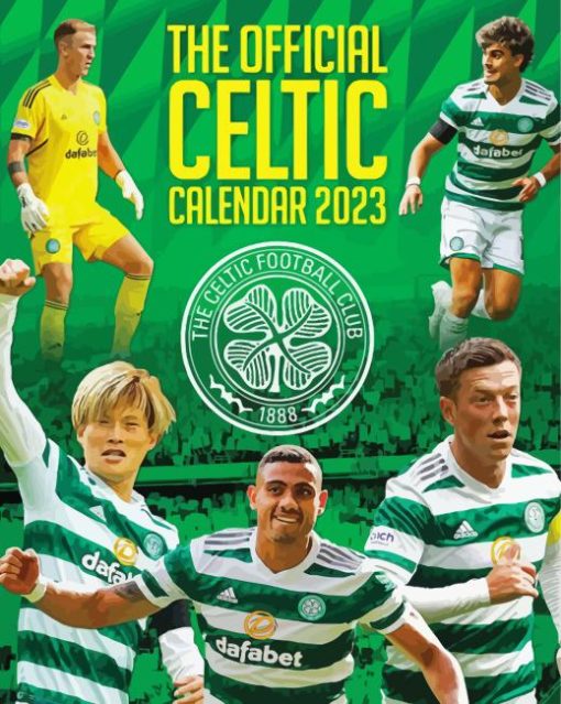 Celtic Team Poster Paint By Numbers