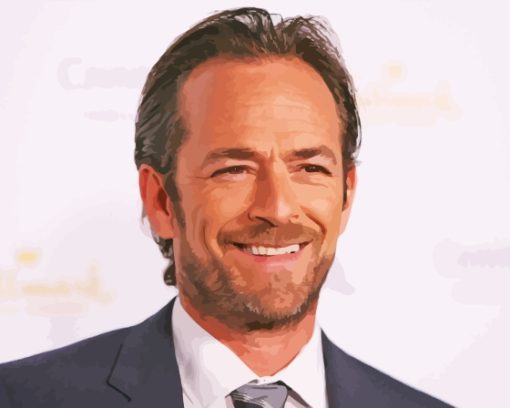 Classy Actor Luke Perry Paint By Numbers