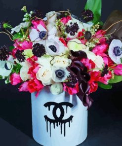 Colorful Coco Chanel Roses Paint By Numbers