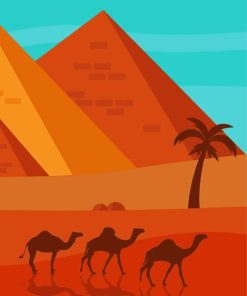 Egyptian Pyramids Paint By Numbers