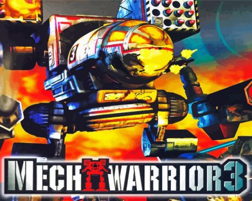 Mechwarrior Poster Paint By Numbers