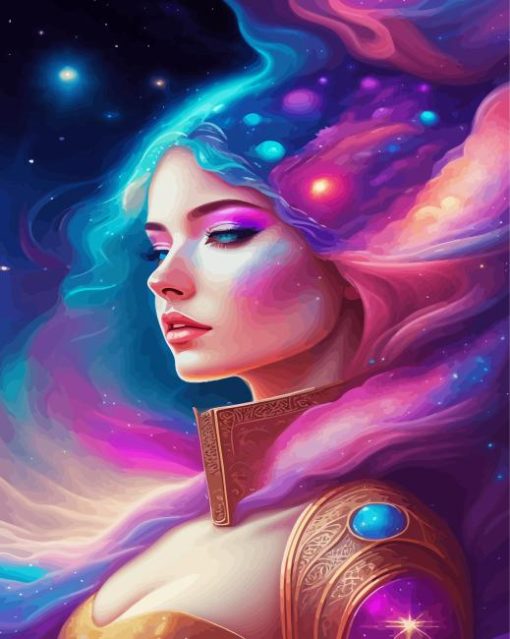 Universe Spiritual Lady Paint By Numbers