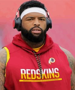 American Football Player Trent Williams Paint By Numbers