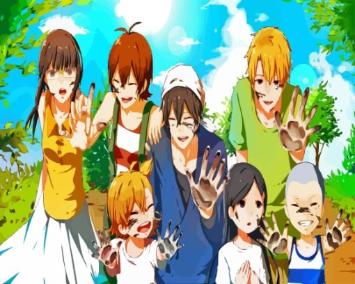 Barakamon Art Characters Paint By Numbers