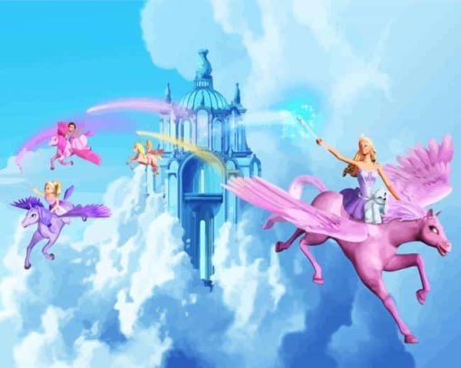 Barbie and the Magic of Pegasus Animation Paint By Numbers