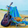 Beach Chair And Guitar Paint By Numbers