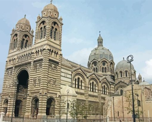 Cathedral La Major of Marseille Paint By Numbers