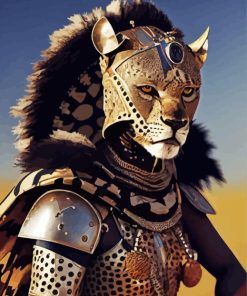 Cheetah African Warrior Paint By Numbers