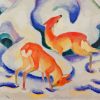 Deer in The Snow by Franz Marc Paint By Numbers