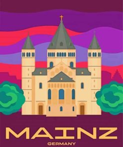 Mainz Germany Poster Paint By Numbers