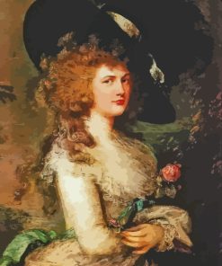 Portrait of Georgiana Duchess Paint By Numbers