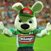 Rabbitohs NRL Rabbit Mascot Paint By Numbers