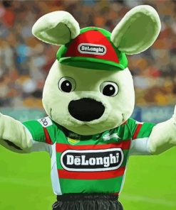 Rabbitohs NRL Rabbit Mascot Paint By Numbers