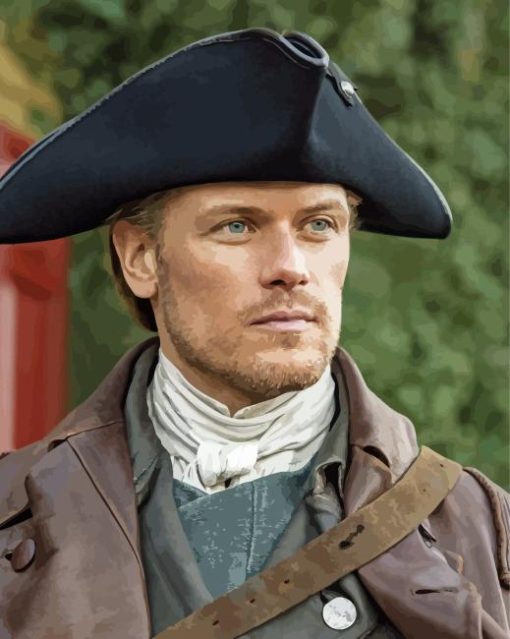 Sam Heughan As Jamie Fraser Paint By Numbers