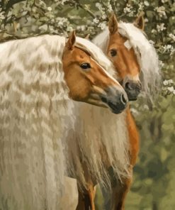 The Haflinger Horses Paint By Numbers