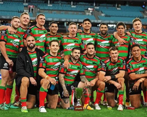 The South Sydney Rabbitohs Team Paint By Numbers