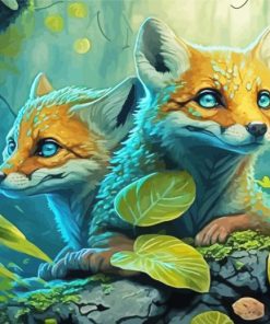 Viper Fox Pups Paint By Numbers