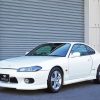 White Nissan S15 Car Paint By Numbers