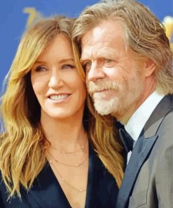 William h Macy With His Wife Paint By Numbers