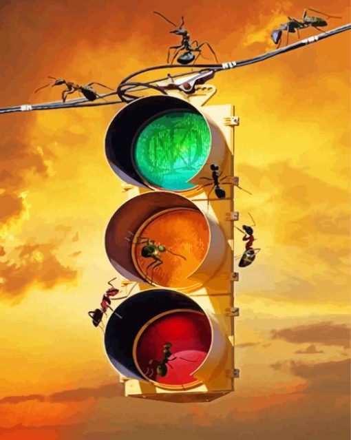 Ants Traffic Light Paint By Numbers