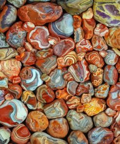 Colorful Agate Gemstone Paint By Numbers