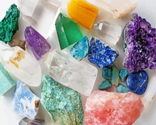 Crystals Healing Stones Paint By Numbers