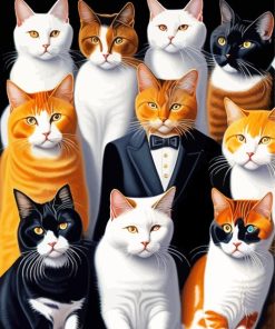 Group Of Cats Paint By Numbers