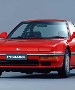 Honda Prelude Red Car Paint By Numbers