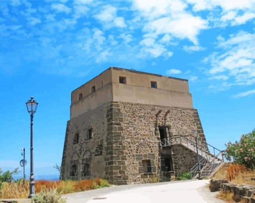 Old Buildings In Ustica Paint By Numbers