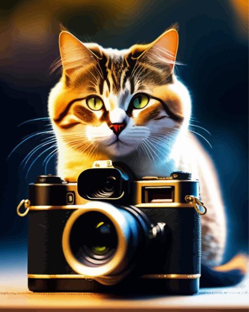 Photograph Cat Paint By Numbers