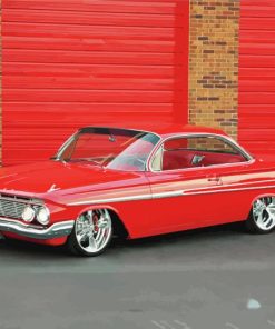 Red 61 Impala Classic Car Paint By Numbers