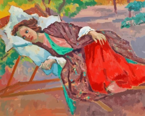 Sleeping Woman Vanessa Bell Paint By Numbers