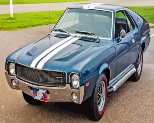 1968 Amc Amx Car Paint By Numbers