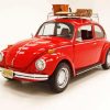 1971 Red Vw Beetle Paint By Numbers